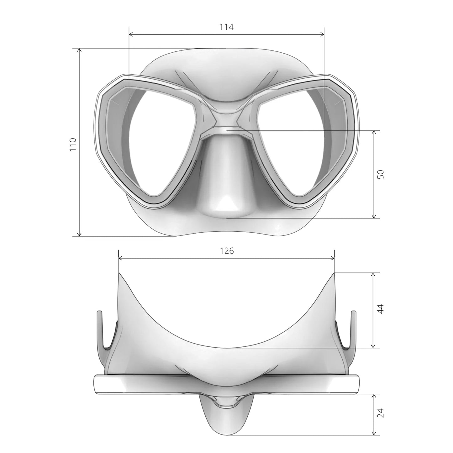MASCHERA SALVIMAR MORPHEUS NERA ANTI FOG - PAPER BOX