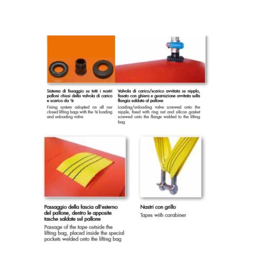 BDK Pallone di sollevamento chiuso “STANDARD” da 1.000 kg fino a 5.000 kg