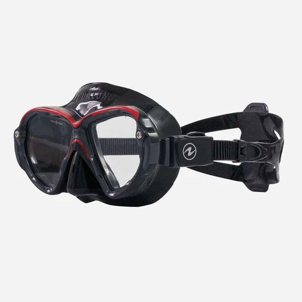 MASCHERA AQUALUNG REVEAL ULTRAFIT - NERO/ROSSO - ZIP BOX