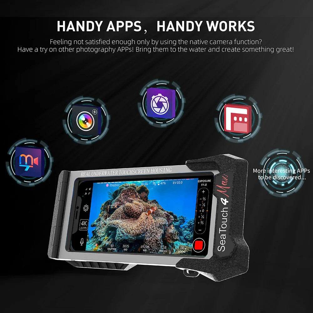 SEA TOUCH 4 MAX PLUS BEST DIVERS CUSTODIA CON ADATTATORE